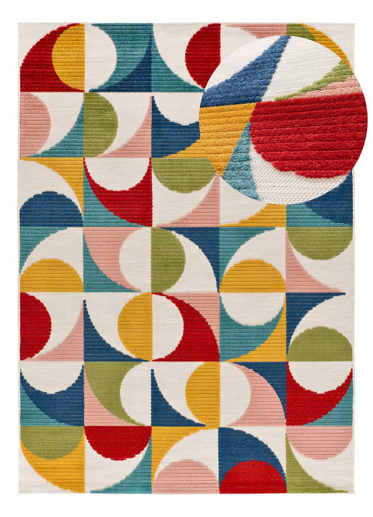 OUTDOORTEPPICH Mehrfarbiger Mila 120/170 cm - Multicolor, Kunststoff/Textil (120/170cm) - Atticgo