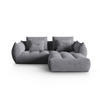 SOFA modular Bloom aus strukturiertem Stoff grau 3 Sitzplätze - Grau, Textil (216/232cm) - Micadoni