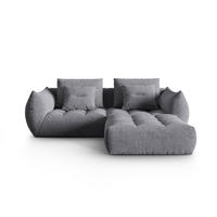 SOFA modular Bloom aus strukturiertem Stoff grau 3 Sitzplätze - Grau, Textil (216/232cm) - Micadoni