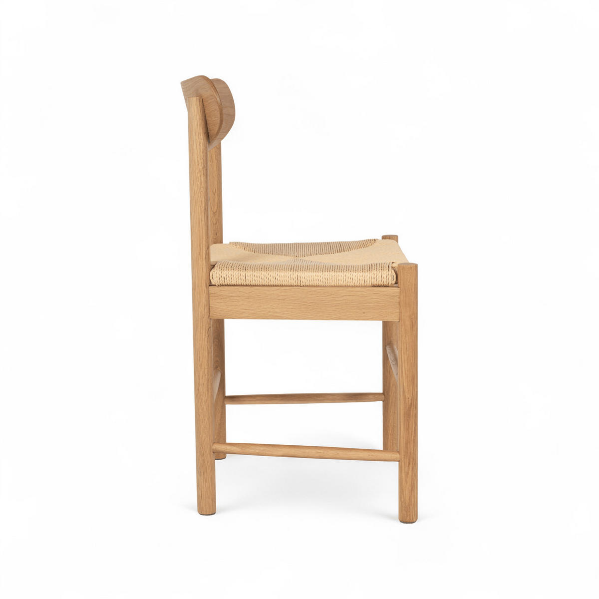 STUHL-SET 4 Stück in Rattan / Eiche Wildeiche - Braun, Holz/Papier (51/78/41cm) - Furnhouse