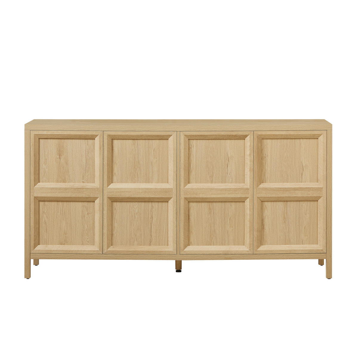 SIDEBOARD 160/40/80 cm Eiche aus MDF mit Tip-On-Mechanik - Eichefarben, Holzwerkstoff (40/80/160cm) - OKMYHOME