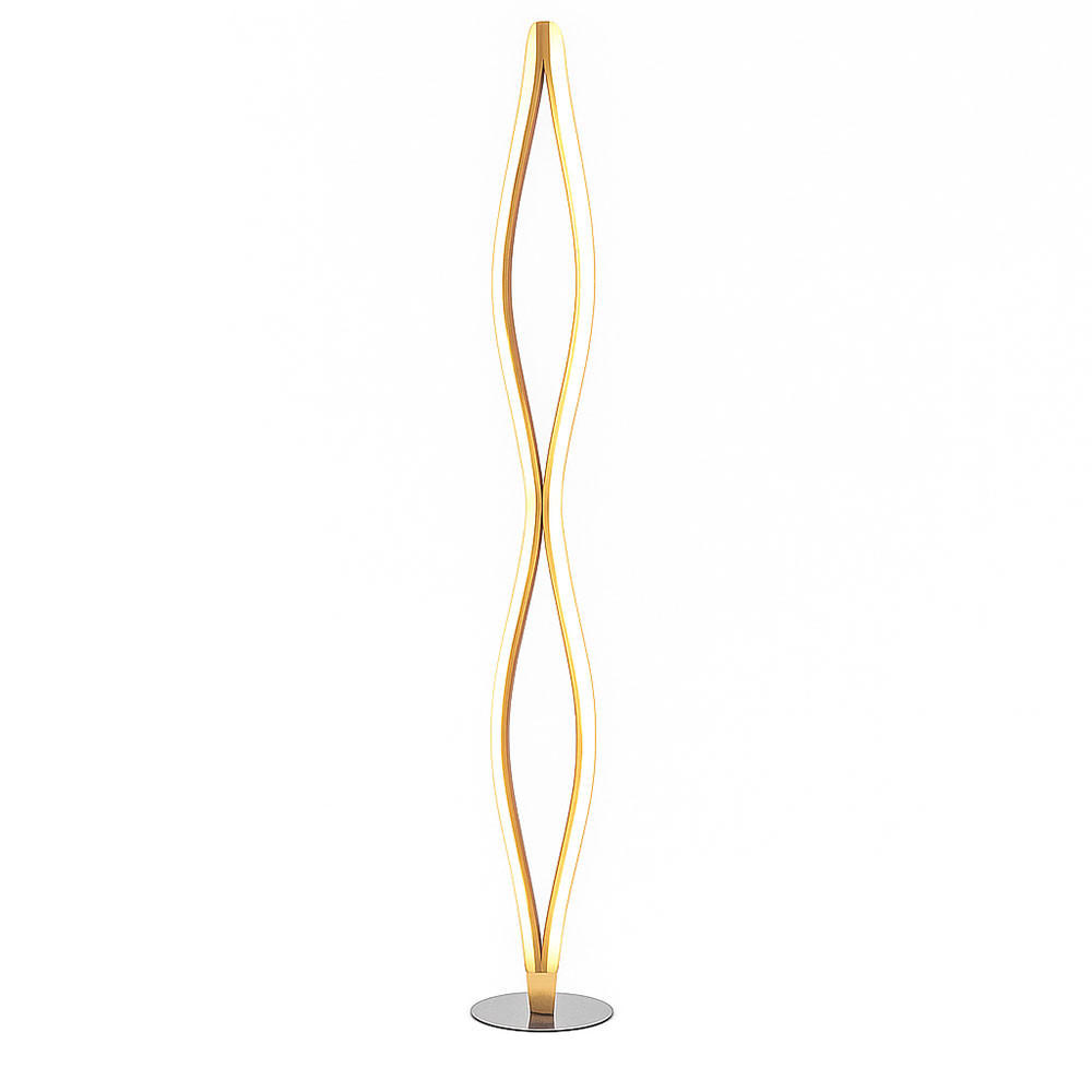 LED STEHLEUCHTE NOREEN Aluminium Silber - Silberfarben, Metall (22/22/146.5cm)