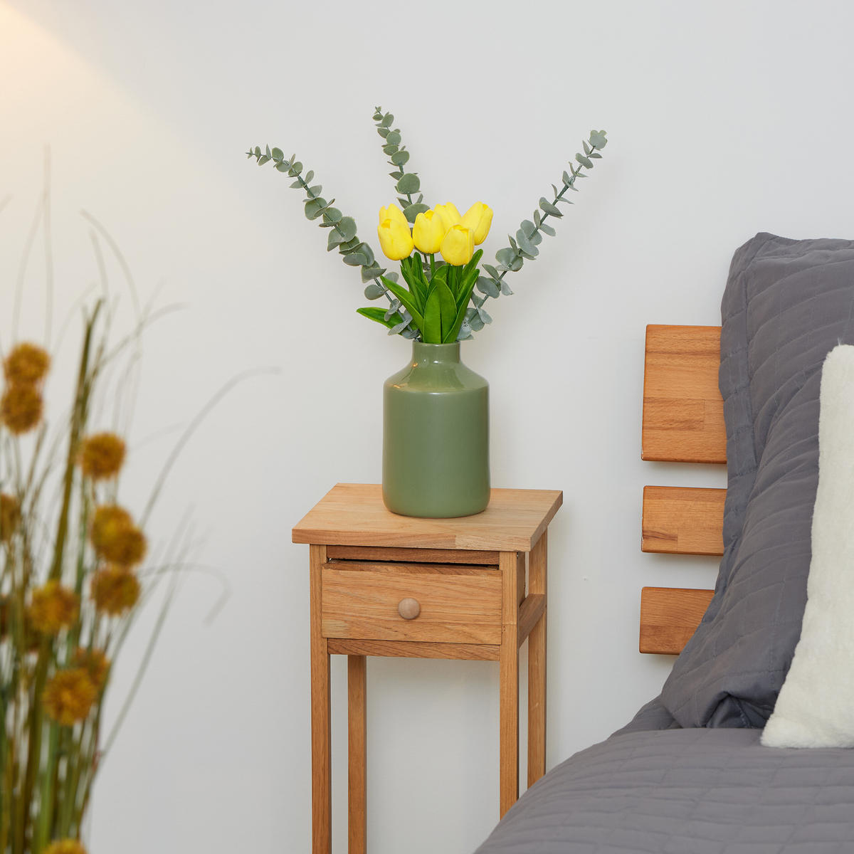 24XKUNSTTULPE - Multicolor/Grün, Kunststoff (33.5cm) - Relaxdays