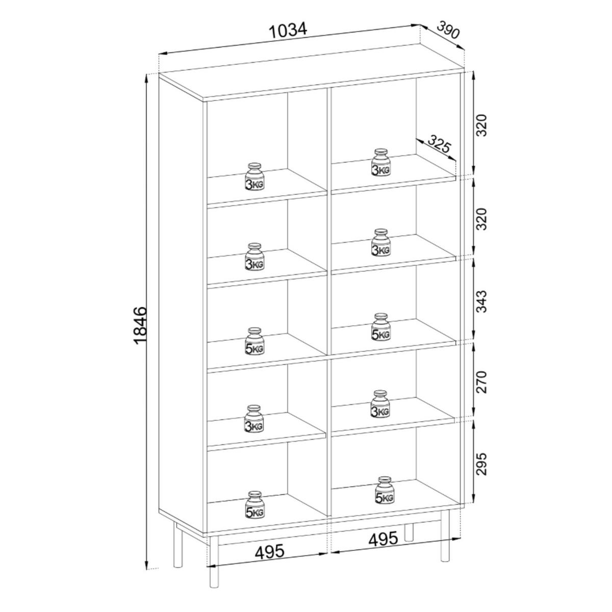 VITRINE SORA W4D (Cashmere, Gefräste Front, Riffelglas, Haefele Soft-Close, Holzfüße) - Kaschmir/Schwarz, Glas/Holz (104/185/39cm) - Ravio