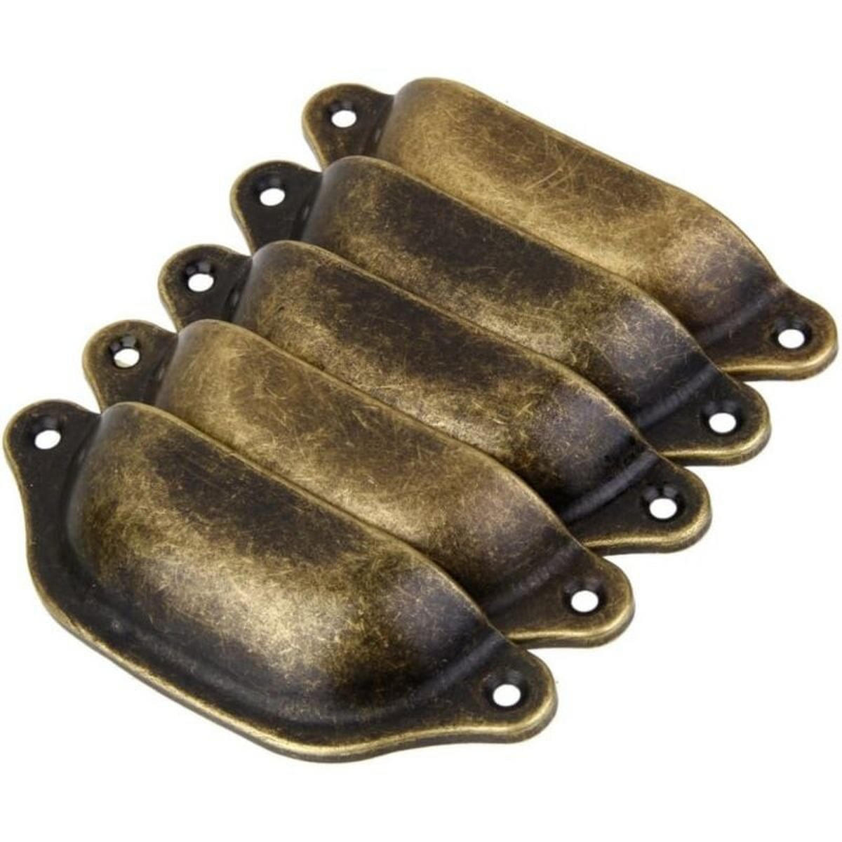 SCHRANKKNOPF Antikmessing 10er-Set - Orange, Metall (3.4/9.8/9.8cm)