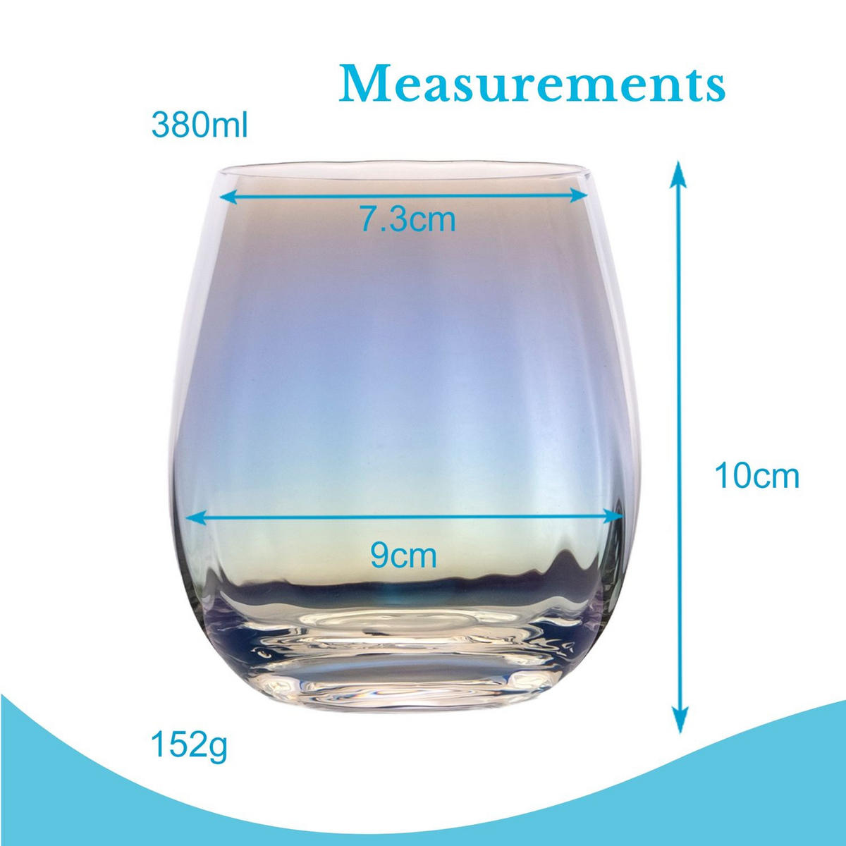 TRINKGLAS SET 380 ml (2-tlg) - Transparent, Glas (0.38L) - Intirilife