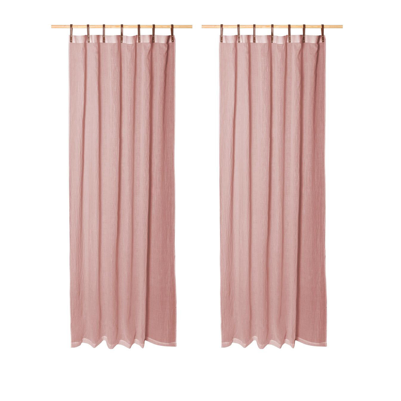 SCHLAUFENSCHAL Evi 2er Set altrose - Altrosa, Textil (135/245/245cm) - Magma Heimtexx