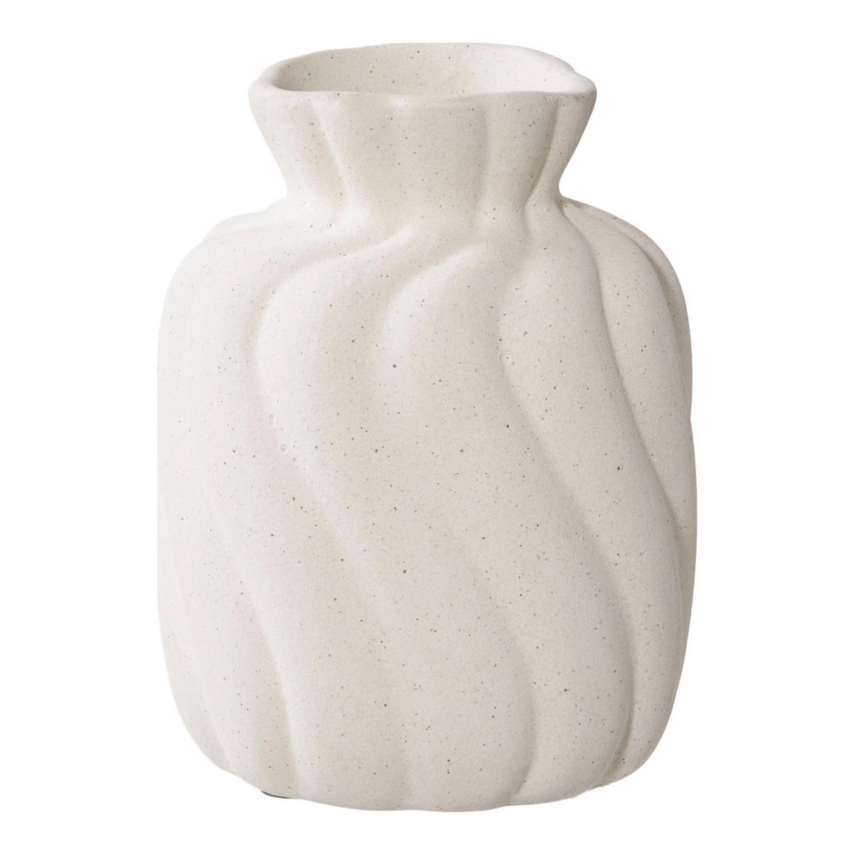 VASE Keramik Weiß - Weiß, Keramik (15cm) - tinkaro