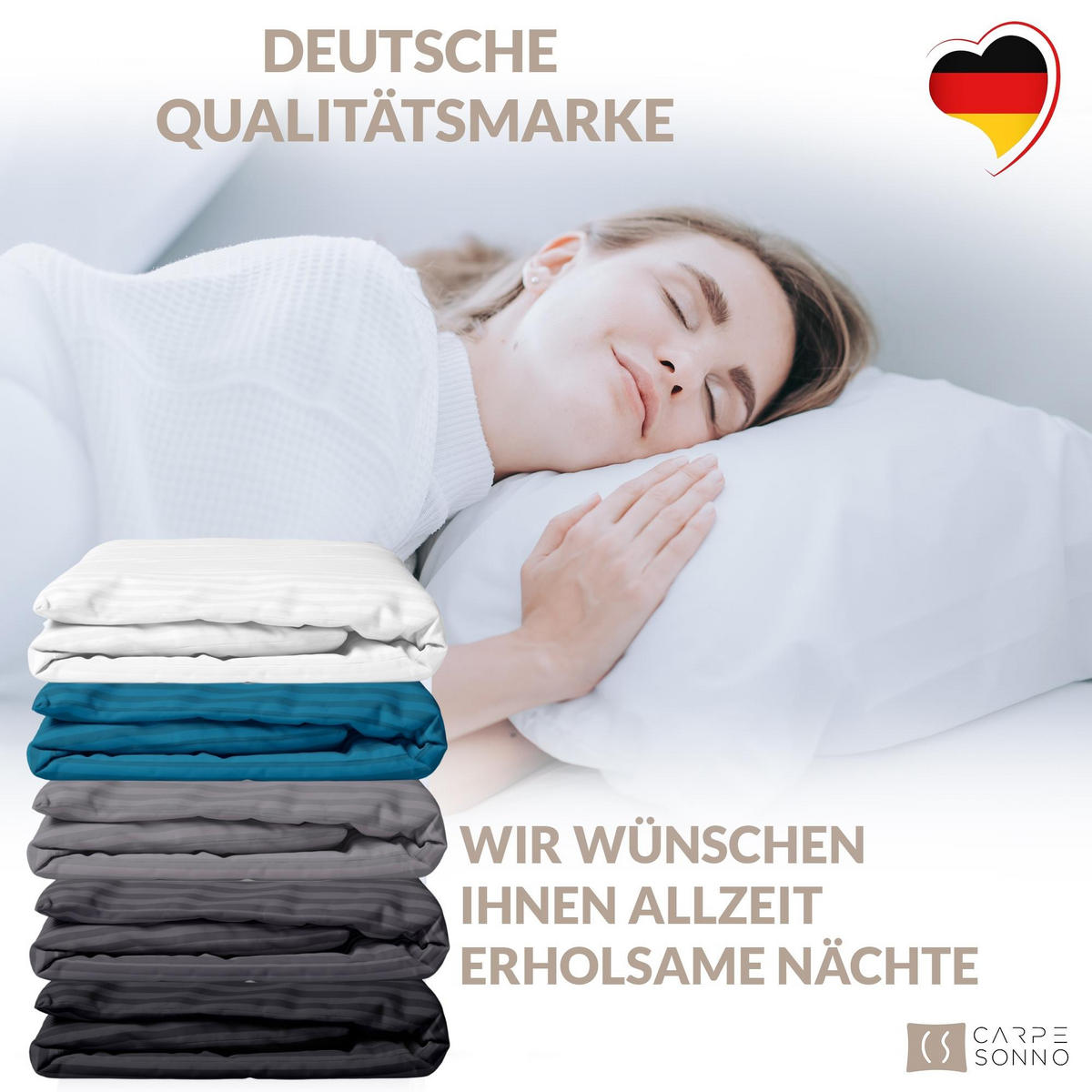 MIKROFASER-DAMAST-BETTWÄSCHE 135x200 cm Anthrazit - Anthrazit, Textil (135/200cm) - Carpe Sonno