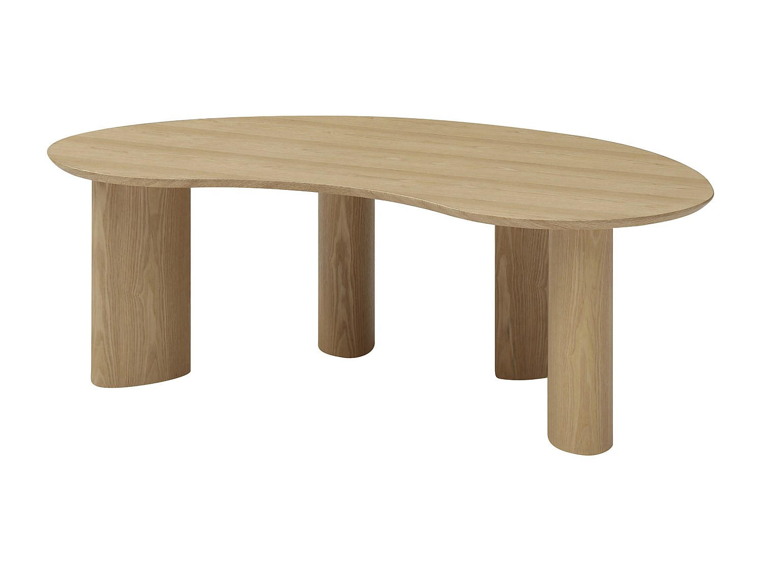 BEISTELLTISCH mit Eschenfurnier - Helles Naturholz - CALYNOR - Naturfarben, Holz (120/70/40cm) - Vente-Unique