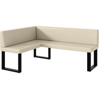 ECKBANK TONI_U - Creme, Leder (128/168cm) - Meblini