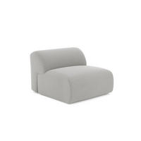 RASTERGEWEBE Hellgrau 75cm - Hellgrau/Grau, Textil (75/67/97cm) - Sia Home
