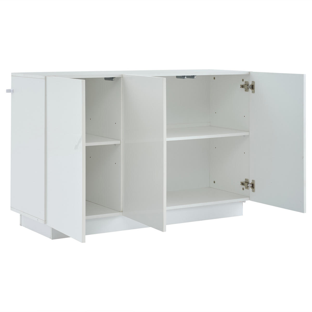 SIDEBOARD Weiß 120/40/75 cm - Weiß, Holzwerkstoff (120/75/40cm) - PANGIVO