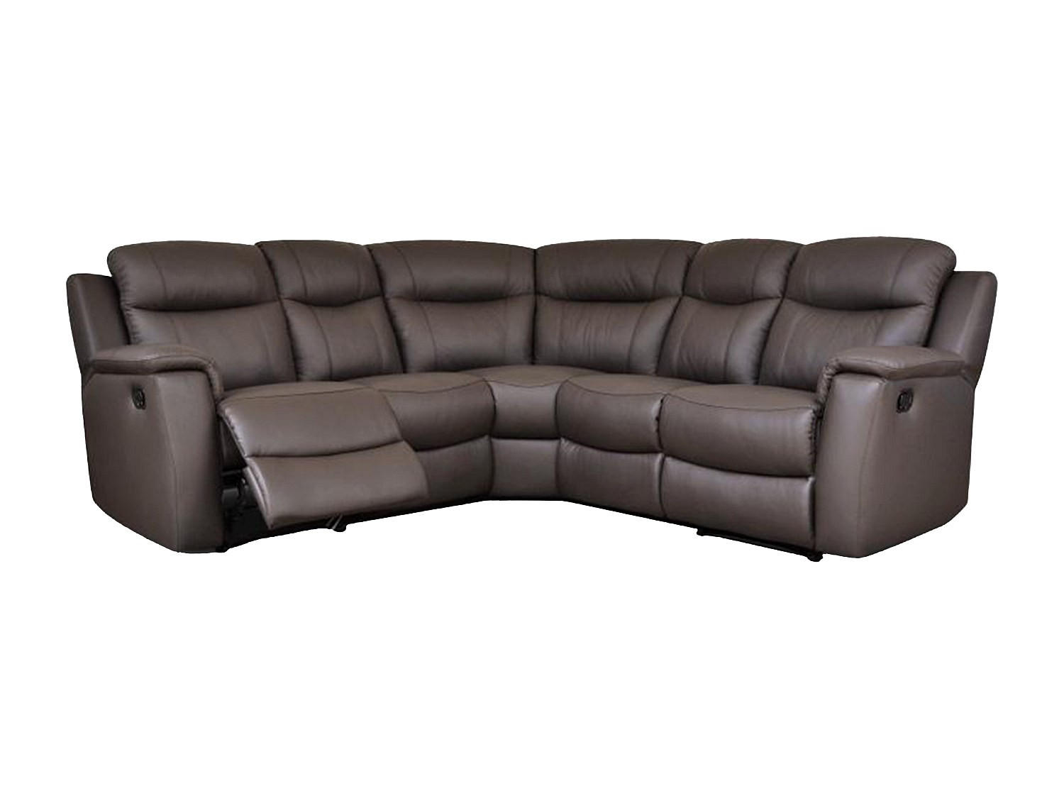 RELAXSOFA Leder Ecksofa - Braun - EVASION - Braun, Leder (217/217cm) - Vente-Unique