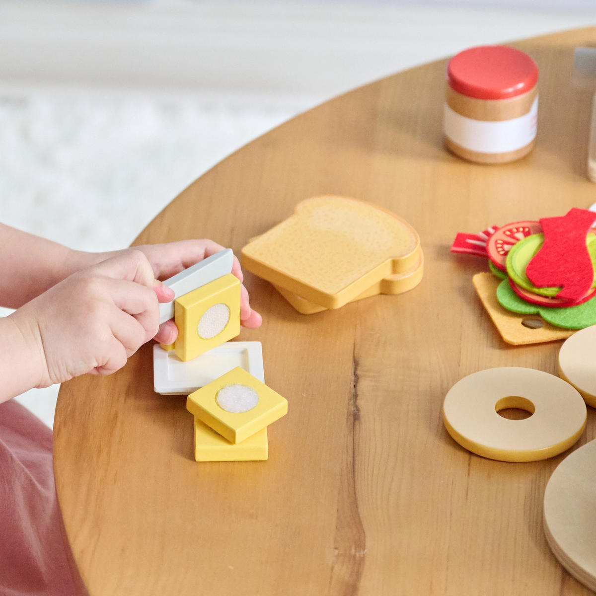 HOLZSPIELZEUG Frühstück Spielset, Weiß, 25cm - Weiß, Holzwerkstoff (15/14cm) - Teamson Kids