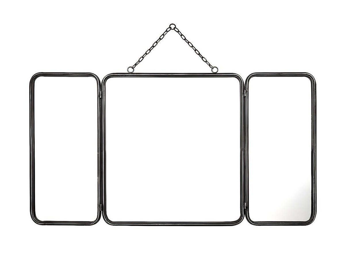 SPIEGEL Vintage-Stil - 60 x 112 cm - Grau metallic - CERRONE - Silberfarben, Glas (112/60/2cm) - Vente-Unique