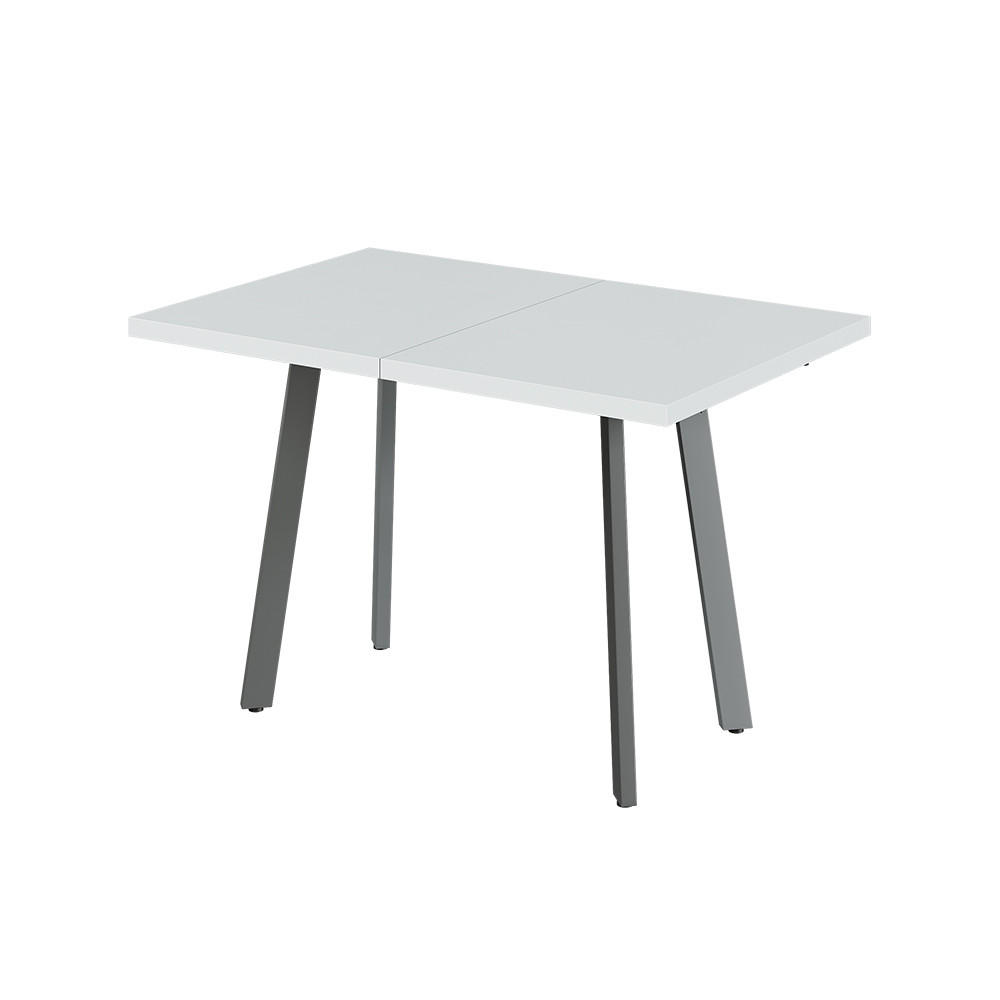 Vicco JÍDELNÍ STŮL Tisko, Bílá/Šedá, 120-160 x 80 cm s výsuvnou deskou stolu