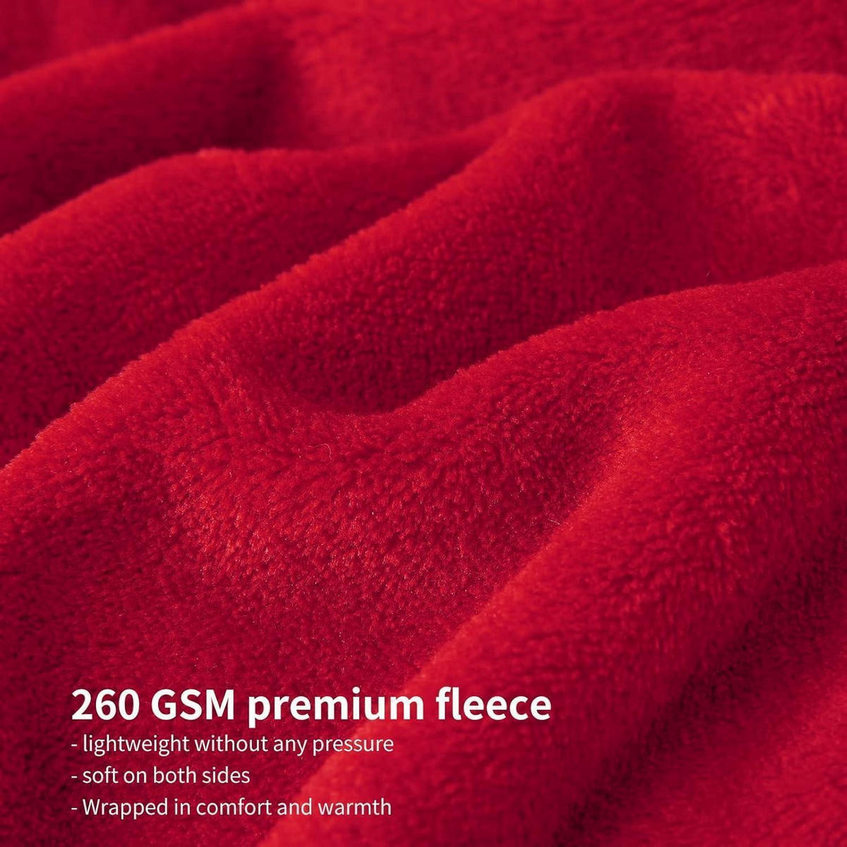 KUSCHELDECKE Rot 220 x 240 cm - Rot, Textil (220/240cm)