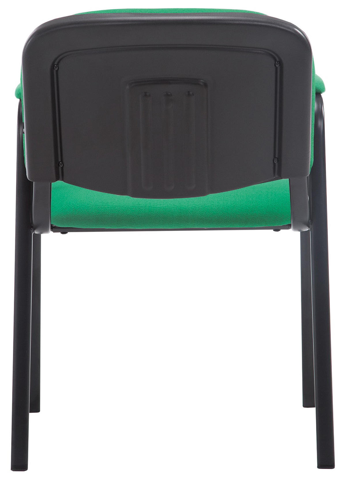 BESUCHERSTUHL Stoff grün - Schwarz/Grün, Textil/Metall (53/79/55cm) - CLP