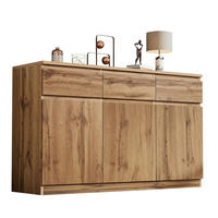 SIDEBOARD aus Spanplatte 135x40x81 cm Holzfarben mit 3 Schubladen und 3 Türen - Naturfarben, Holzwerkstoff (135/81/40cm) - IVMEU