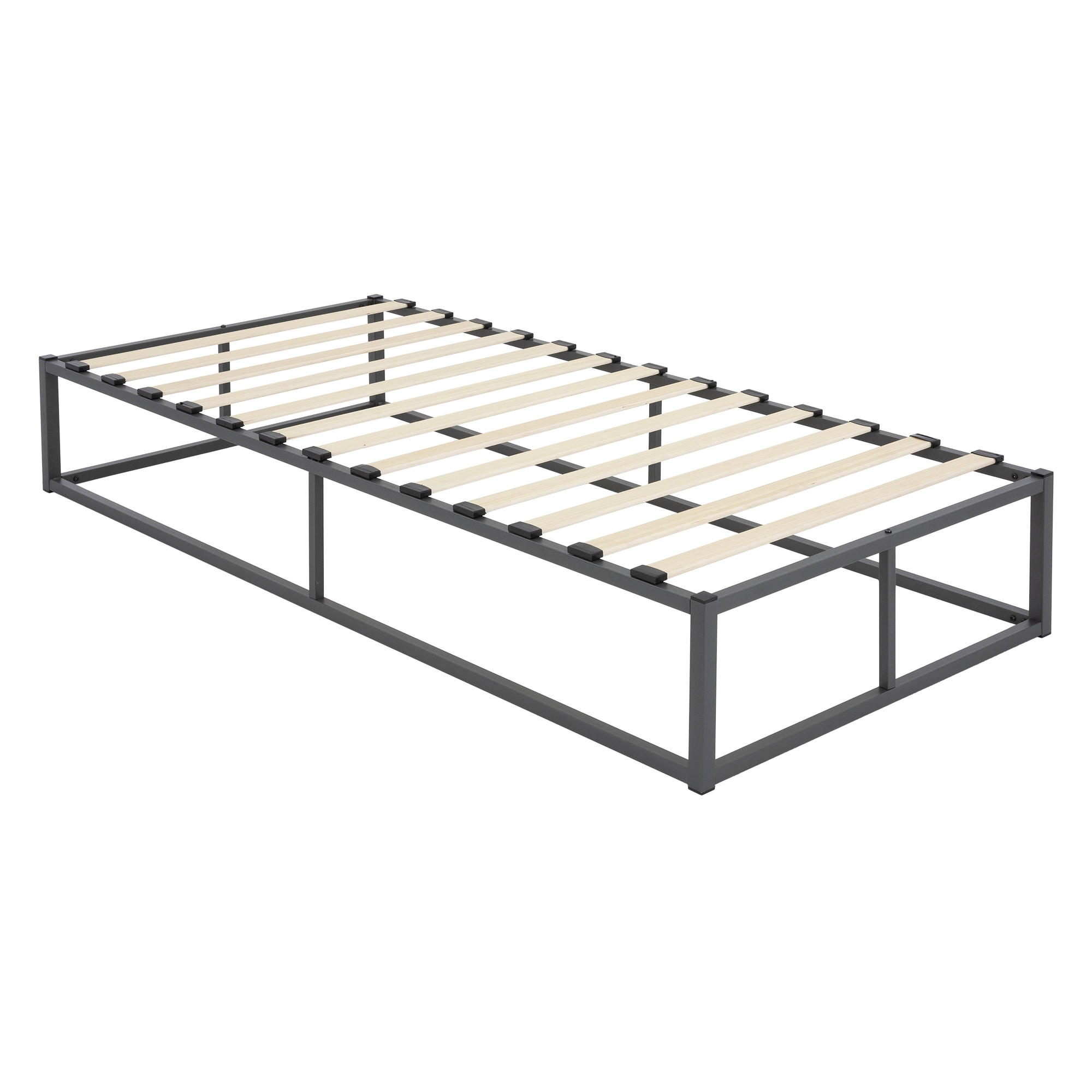 METALLBETT 200/90 cm - Anthrazit, Metall (90/200cm) - ML-DESIGN