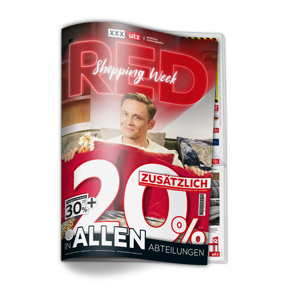 50% auf UVPs auf viele Artikel in allen Abteilungen - Red Shopping Week