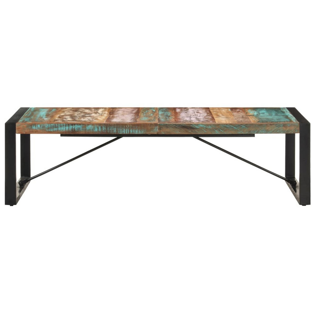 COUCHTISCH 140x70x40 cm Altholz Massiv - Braun, Holz (70/70/40cm) - furnicato