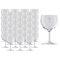 WEINGLÄSER GEEICHT Ballon Profi transparent 0,1 l + 0,2 l 36er Set - Transparent, Glas (0.25L) - Van Well