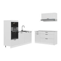 KUCHYŇA Fame-Line, Biely vidiecky dom/biely, 340 cm, AP Marble - biela, kompozitné drevo (340/153.6/60cm) - Vicco