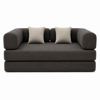 SCHLAFSOFA Kaia Schokolade Samt - Dunkelbraun, Textil (180/70/100cm) - COCO Living