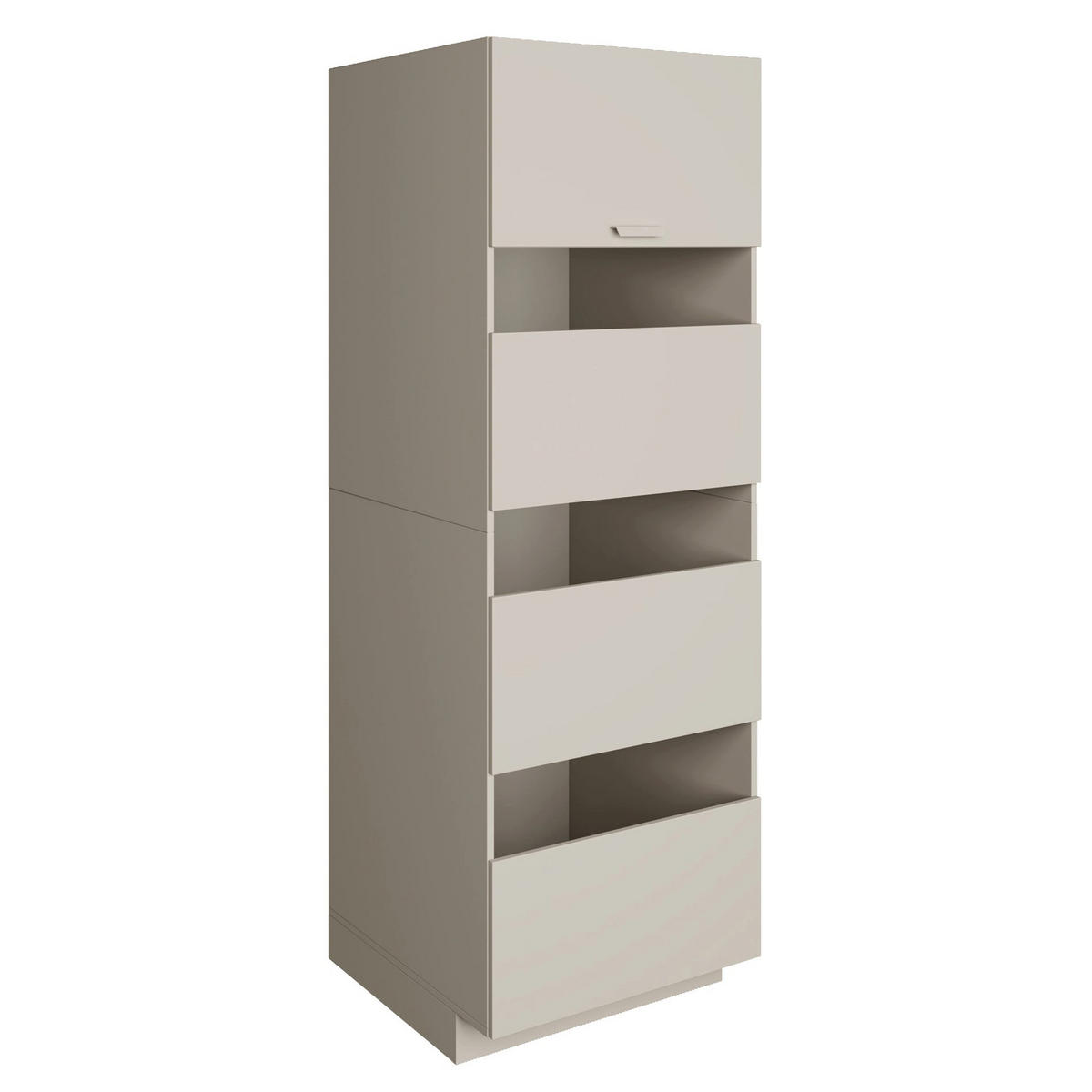 BADEZIMMER-HOCHSCHRANK Holv Kaschmirgrau 68 cm - Taupe, Holzwerkstoff/Metall (67.5/200/66cm) - Selsey