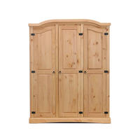 KLEIDERSCHRANK natur - Braun, Holz/Textil (152/193/54cm) - ebuy24