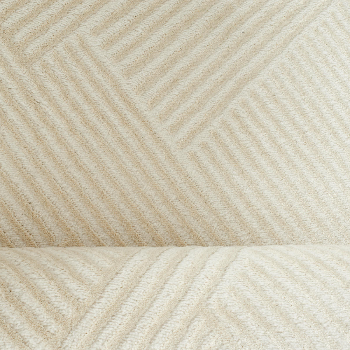 TEPPICH mit grafischem Muster in Creme Bianca 160x230 cm - Creme, Textil (160/230cm) - Nazar Rugs