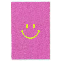 TEPPICH - Smiley - Fröhlich - Rosa - 150x230 cm - Pink, Kunststoff/Textil (150/0.4cm) - OnlyWow