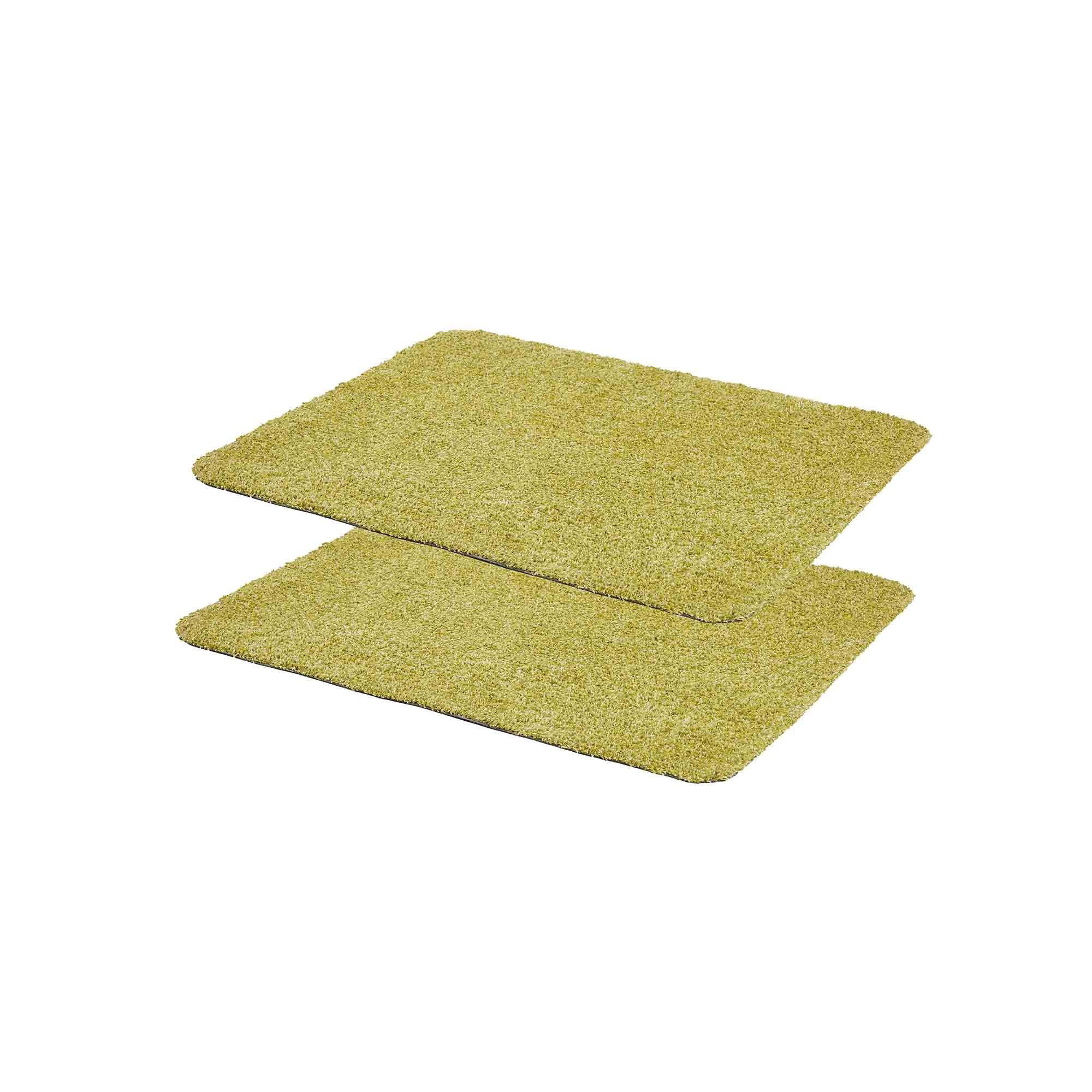 FUSSMATTE WASCHBAR ENTRA 2ER SET - Grün, Textil (60/75cm) - Astra