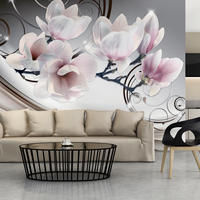 VLIESTAPETE Braun 200/140 cm - Pink/Braun, Textil (200/1cm) - KUNSTLOFT