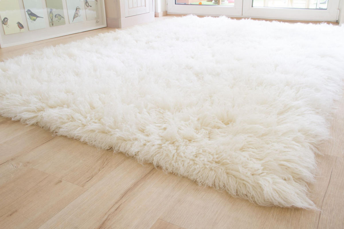 WOLLTEPPICH 120/180 cm Flokati 1500 - Naturfarben, Naturmaterialien (120/180cm) - Steffensmeier