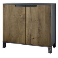 KOMMODE Sylt Eiche Ribbeck - Alteiche, Holzwerkstoff (92.5/84.5/35cm) - Vladon