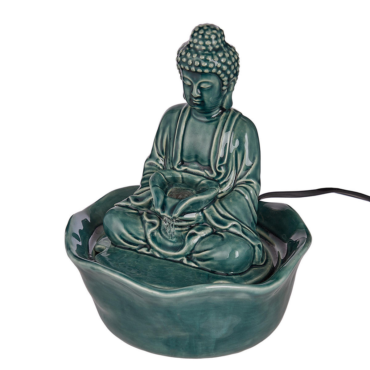 TISCHBRUNNEN Balance - Grün, Keramik (21/24/21cm) - Butlers