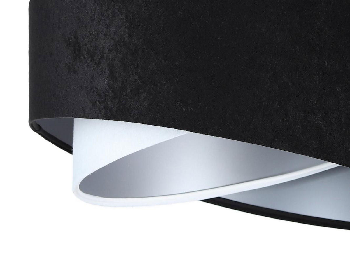 HÄNGELEUCHTE Schwarz 50/23 cm - Weiß, Kunststoff (50/1.3/23cm) - ONZENO