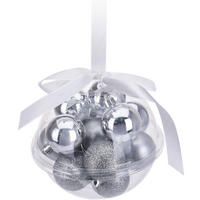 WEIHNACHTSKUGELN 12er-Set Ø 3 cm - Silberfarben, Kunststoff (9.7/9.7/9.7cm) - Home Styling Collection