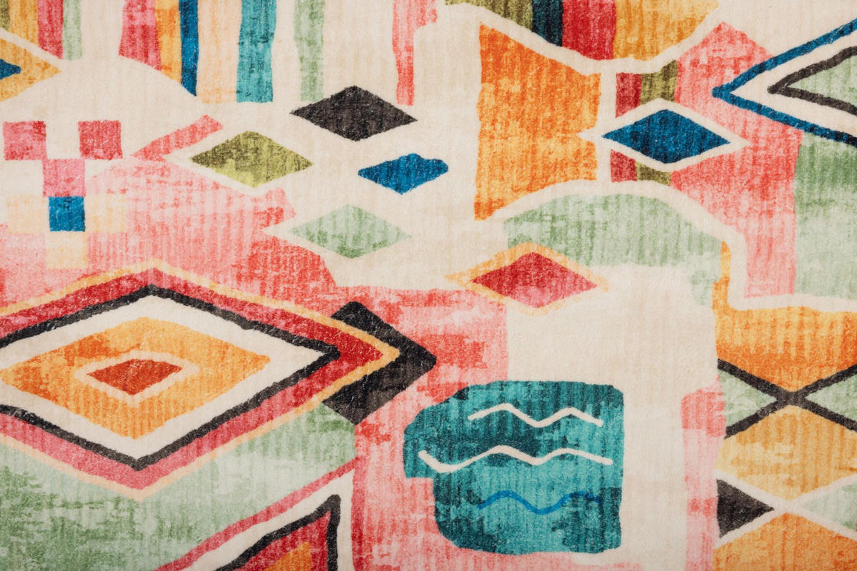 BADTEPPICH Ariella Bunt 60x100 cm - Multicolor, Textil (60/100cm) - Gino Falcone