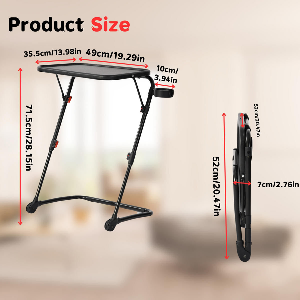 SCHREIBTISCH Schwarz - Schwarz, Metall (38/53/49cm) - Urban Meuble