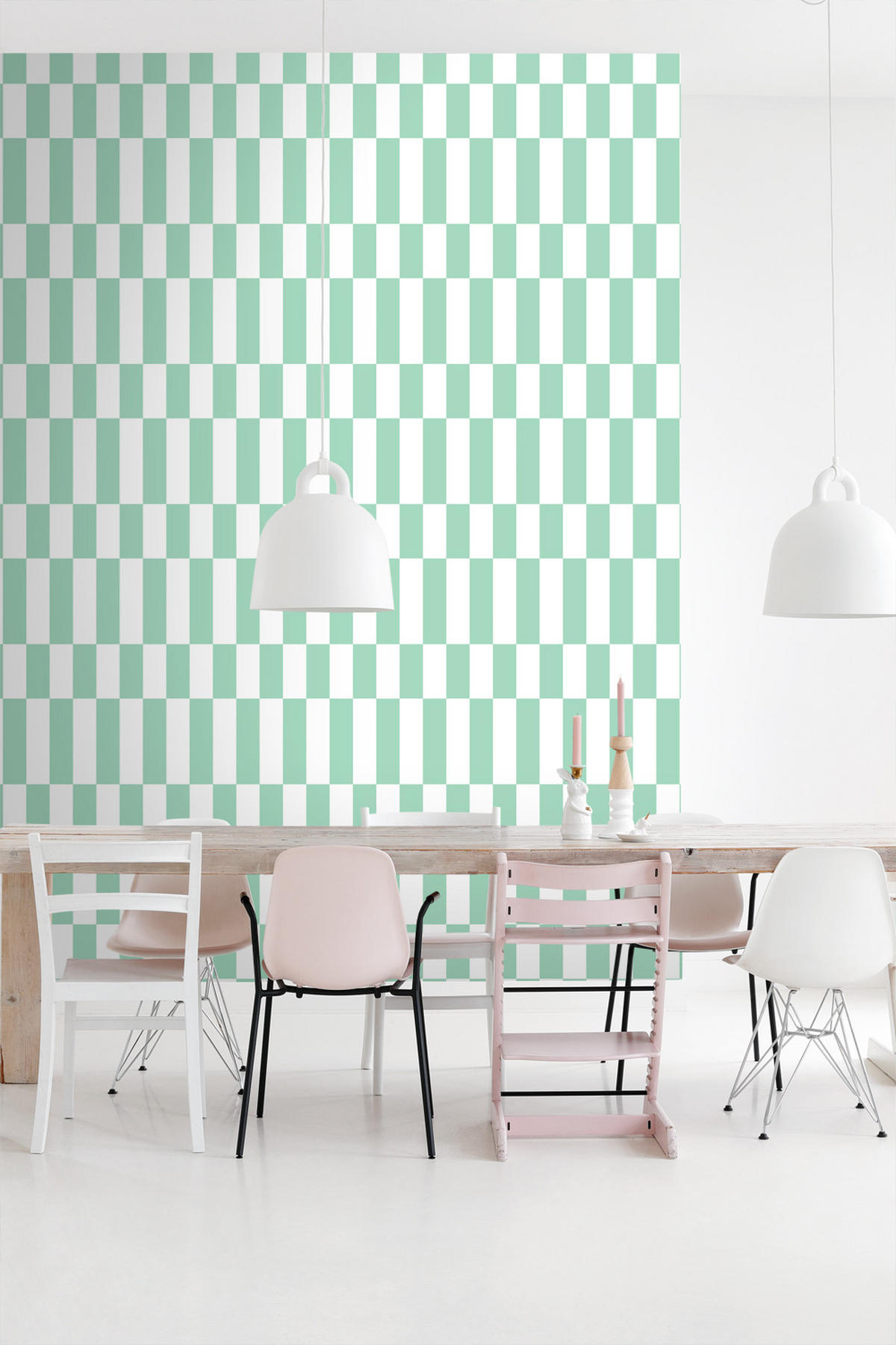 TAPETE Streifen 50 x 900 cm - Grün, Papier (50/900cm) - ESTAhome