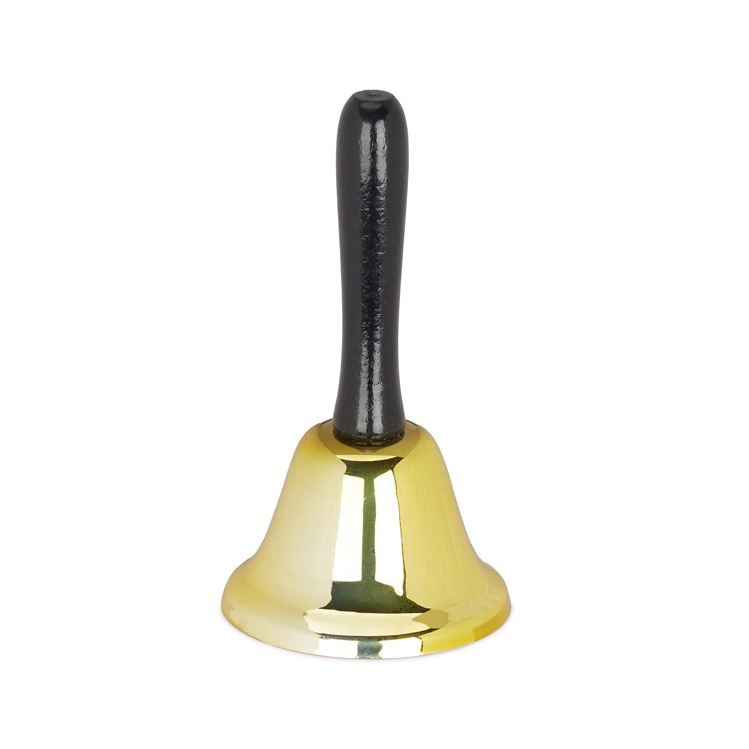 TISCHGLOCKE - Multicolor, Holz/Metall (6.5/12/6.5cm) - Relaxdays
