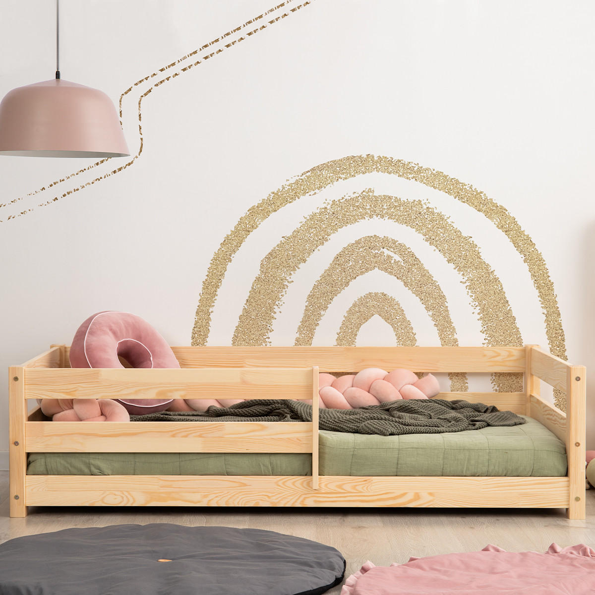 POSTEL 90/190 Diane Přírodní dřevo - hnědá, dřevo (90/190cm) - Petits-meubles