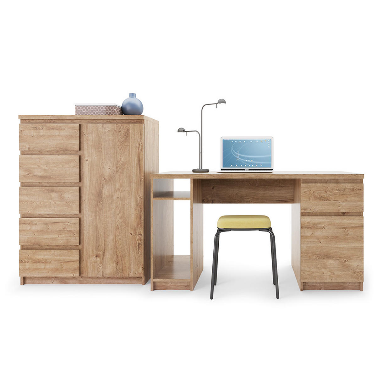HIGHBOARD Fortaleza-129 - Braun, Holzwerkstoff (83/114/40cm) - Lomado