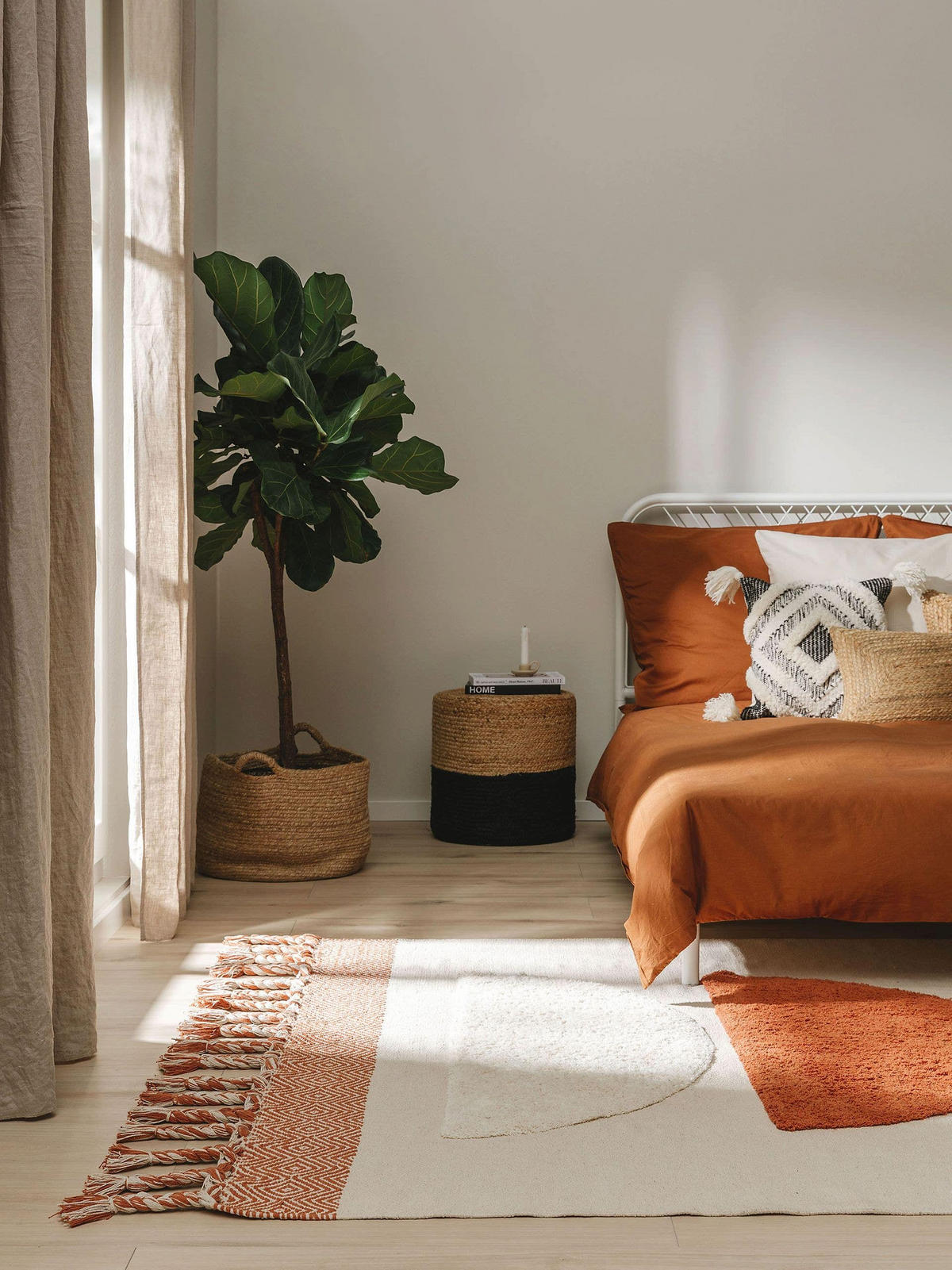 BAUMWOLLTEPPICH Gibson Orange 200x300 cm - Orange, Textil (200/300cm) - benuta Pop