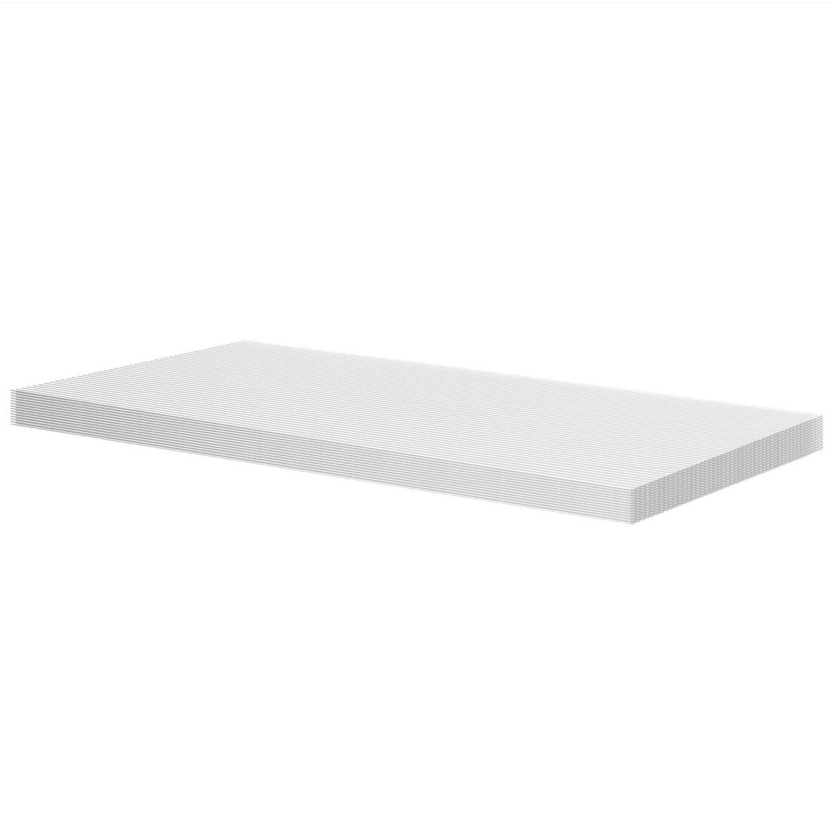 GEWÄCHSHAUS Transparent Hohlkammerplatten 14er-Set 121/61/0,4 cm - Transparent, Kunststoff (121/0.4/61cm) - PANGIVO