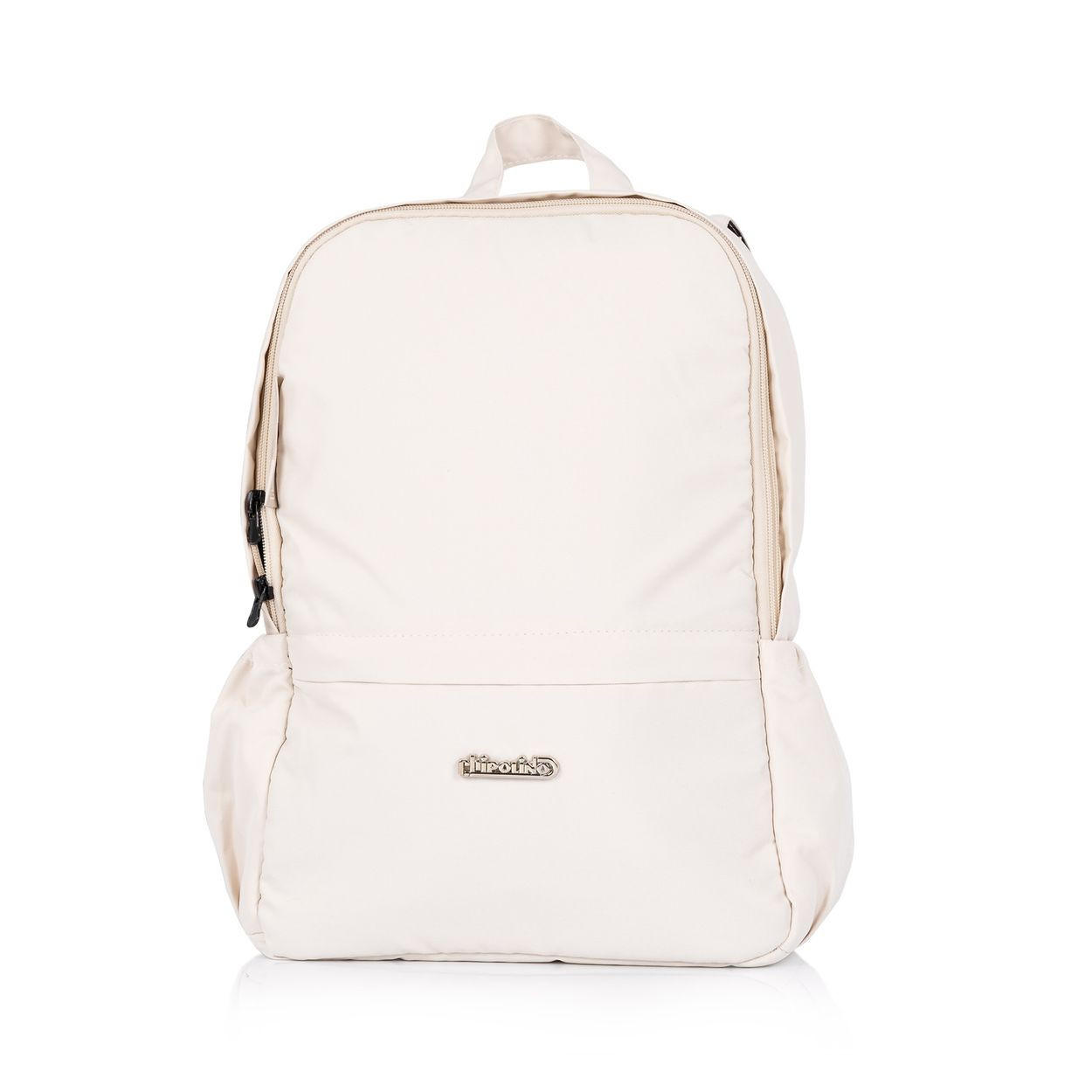 WICKELTASCHE CHRAE026 beige Licht, Tragetasche, Rucksackfunktion, Reißverschluss, Schultergurte - Beige, Textil (27/35/10cm) - Chipolino
